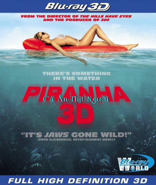D006. Piranha - Cá Ăn Thịt Người 3D 25G(DTS-HD 5.1)  